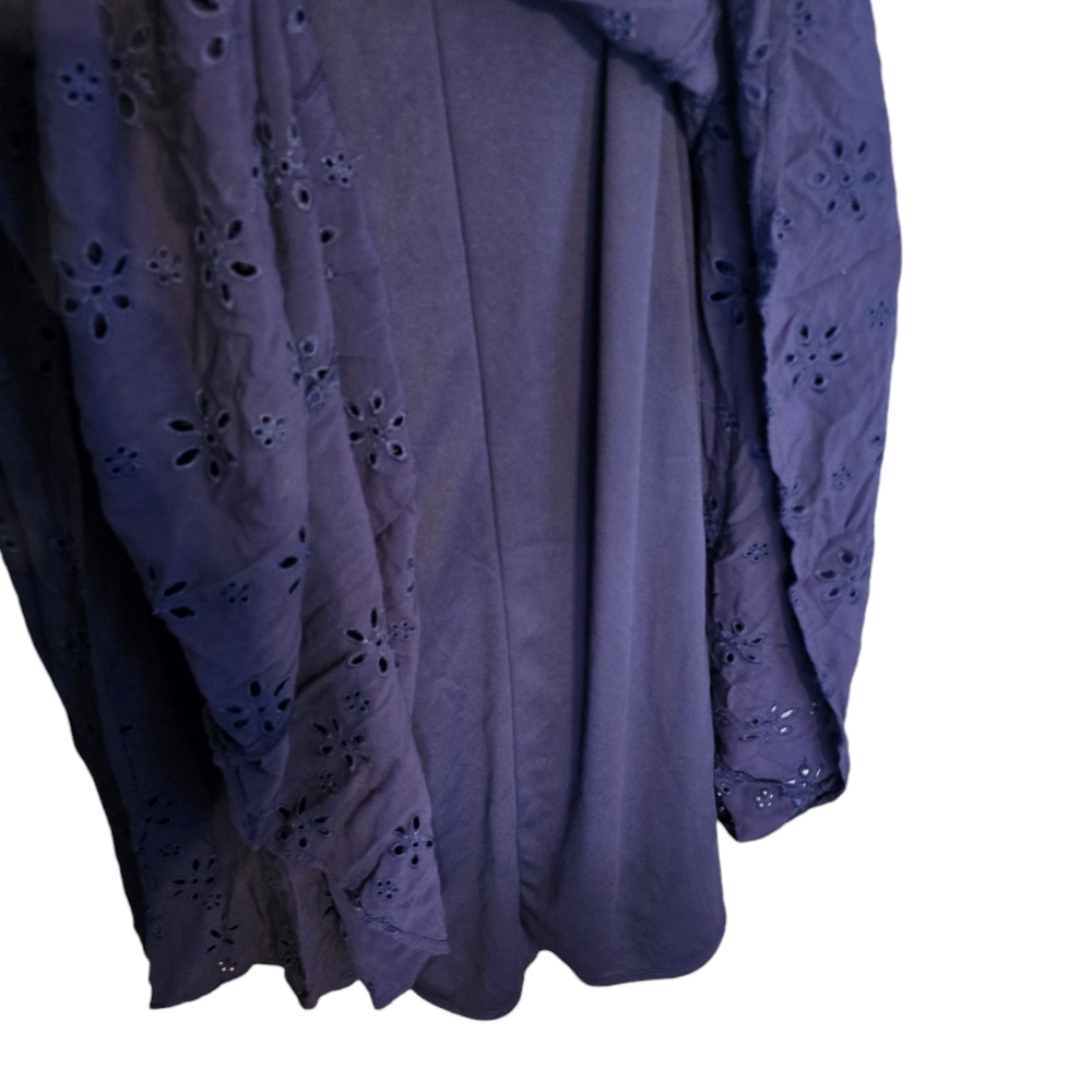 Torrid Navy Eyelet Maxi Dress - Picture 6 of 8
